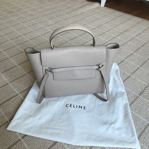 Celine Mini Belt Bag in Light Taupe with Gold Hardware